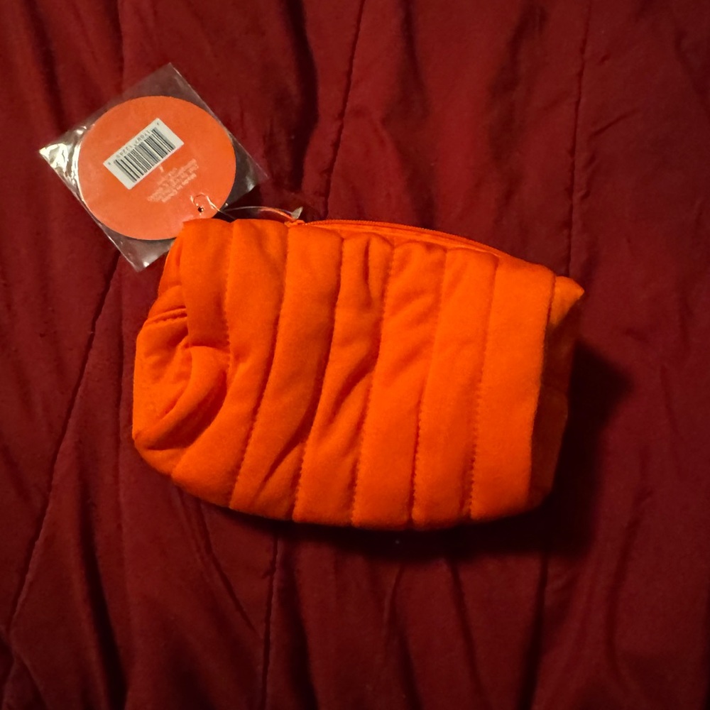 Ulta Beauty Vibrant Orange Quilted Bag